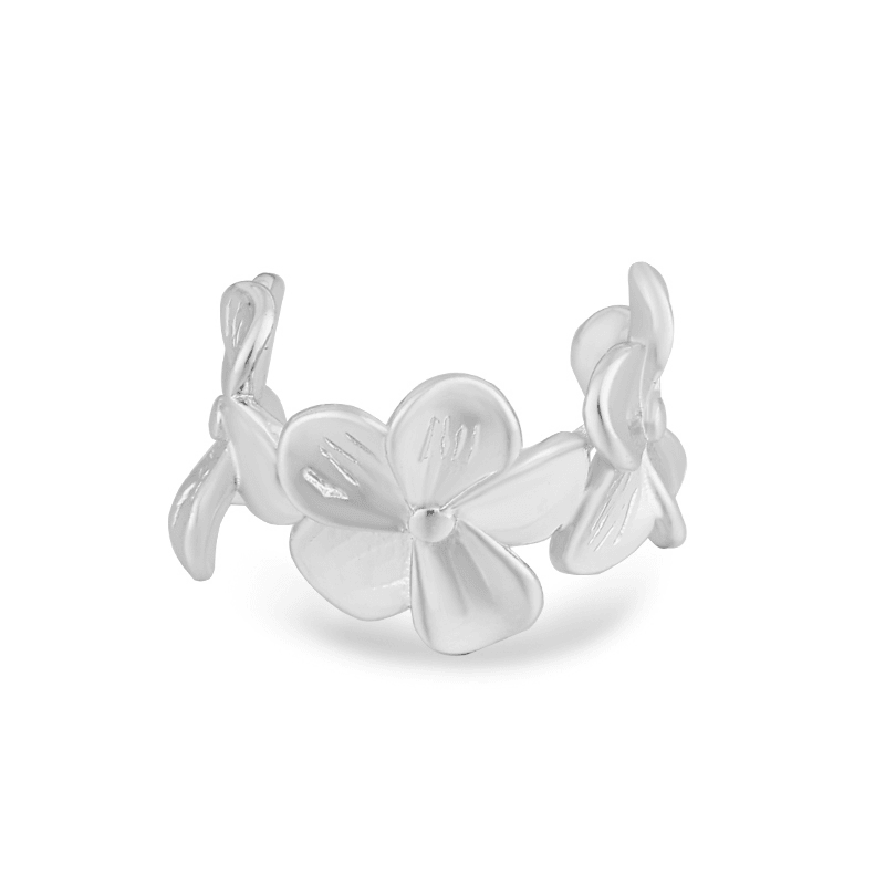 Evry Jewels Hibiscus Ear Cuff