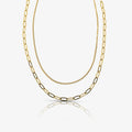 Evry Jewels Perfect Pair Double Layered Necklace
