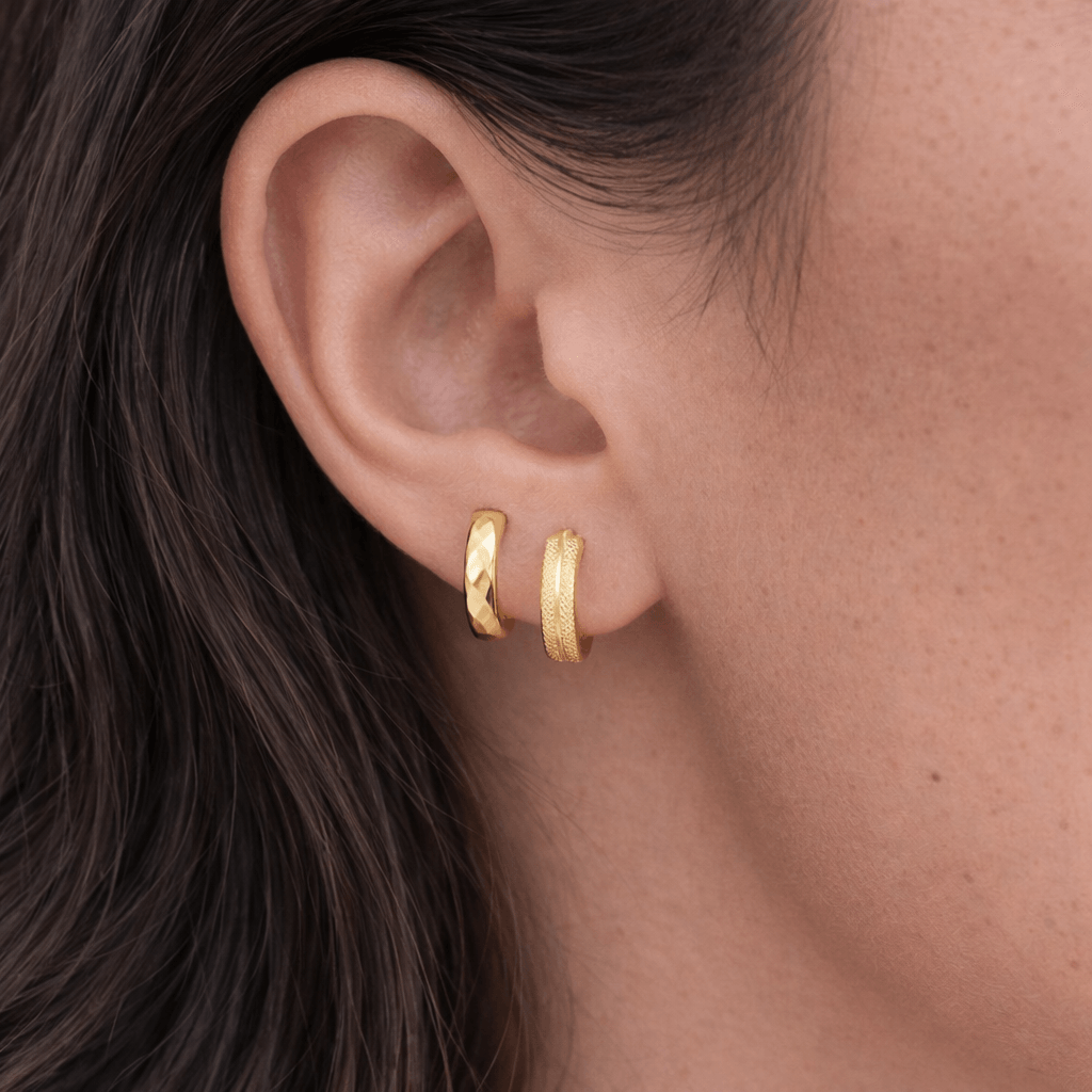 Evry Jewels Twice As Nice Hoop 2-Piece Earring Set