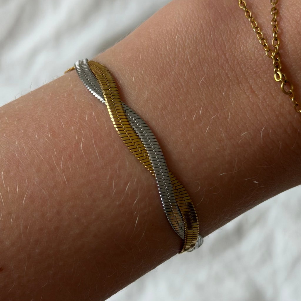 Evry Jewels Two-Tone Medusa Bracelet