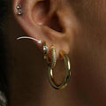 Evry Jewels Champagne Earrings