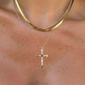 Evry Jewels Rainbow Blessings Cross Necklace