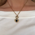 Evry Jewels Midnight Heart Necklace