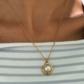 Evry Jewels Pretty Pearl Aura Necklace