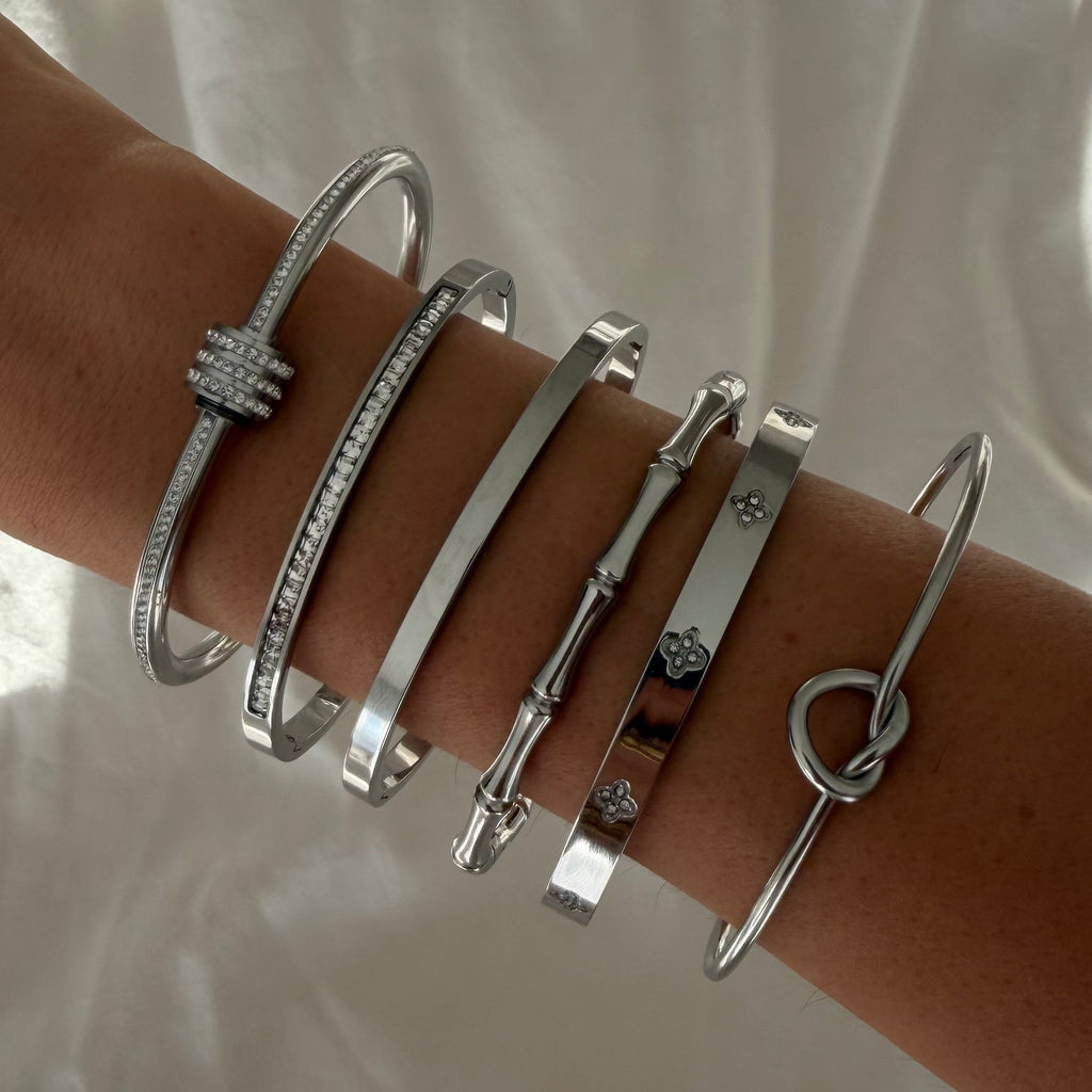 Evry Jewels Twisty Bling Bangle