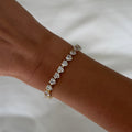 Evry Jewels Fergie Heart Tennis Bracelet