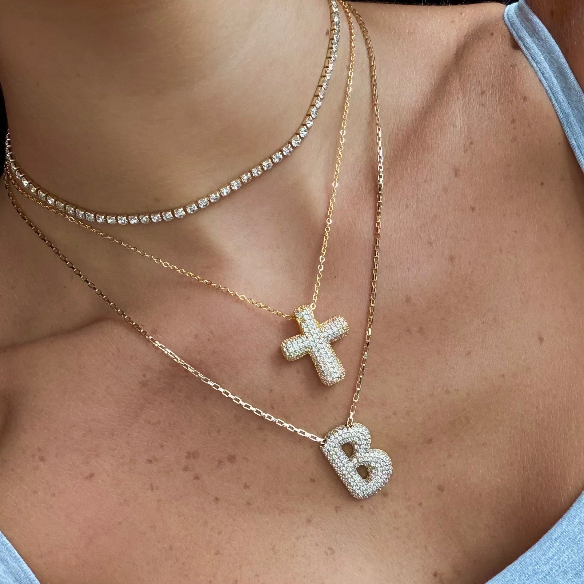 Evry Jewels Forever Blessed Cross Necklace
