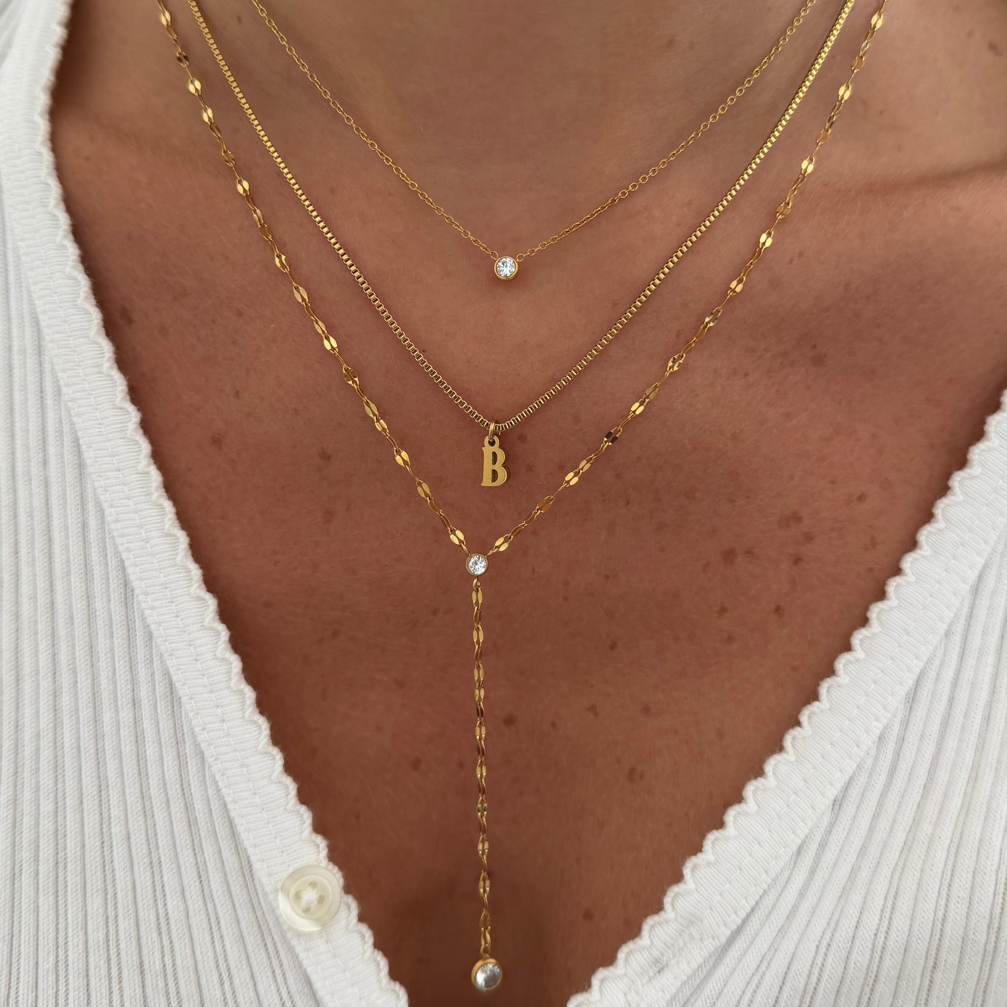 Evry Jewels Falling Star Lariat Necklace