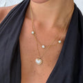 Evry Jewels Pearly Love Necklace