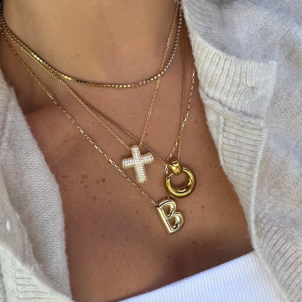 Evry Jewels Forever Blessed Cross Necklace