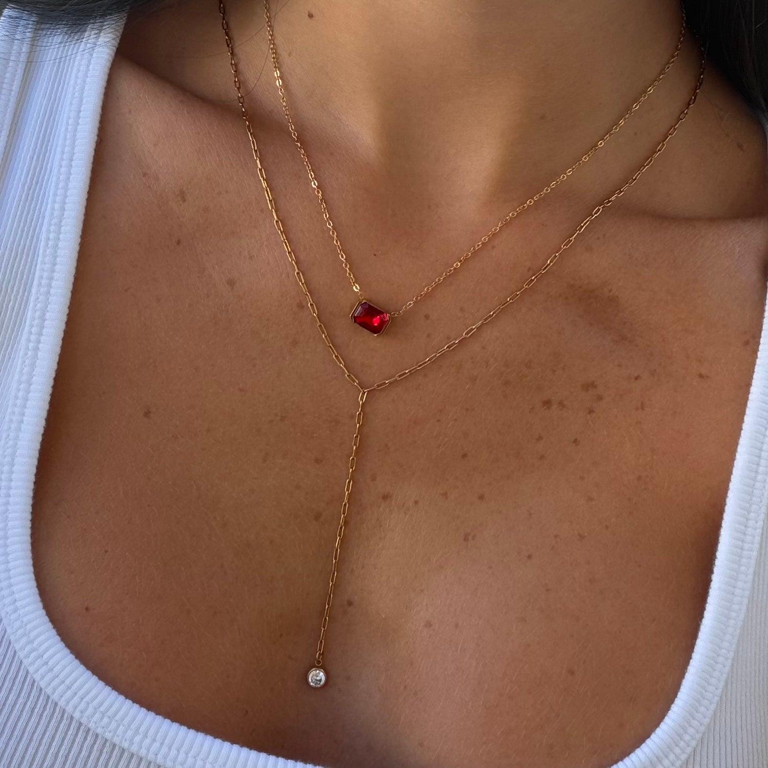 Evry Jewels Noa Birthstone Necklace