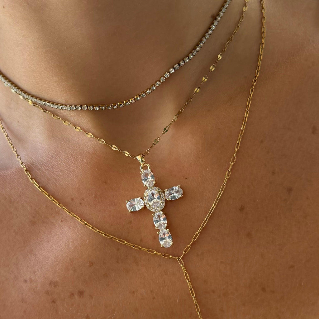 Evry Jewels Nena Tennis Necklace