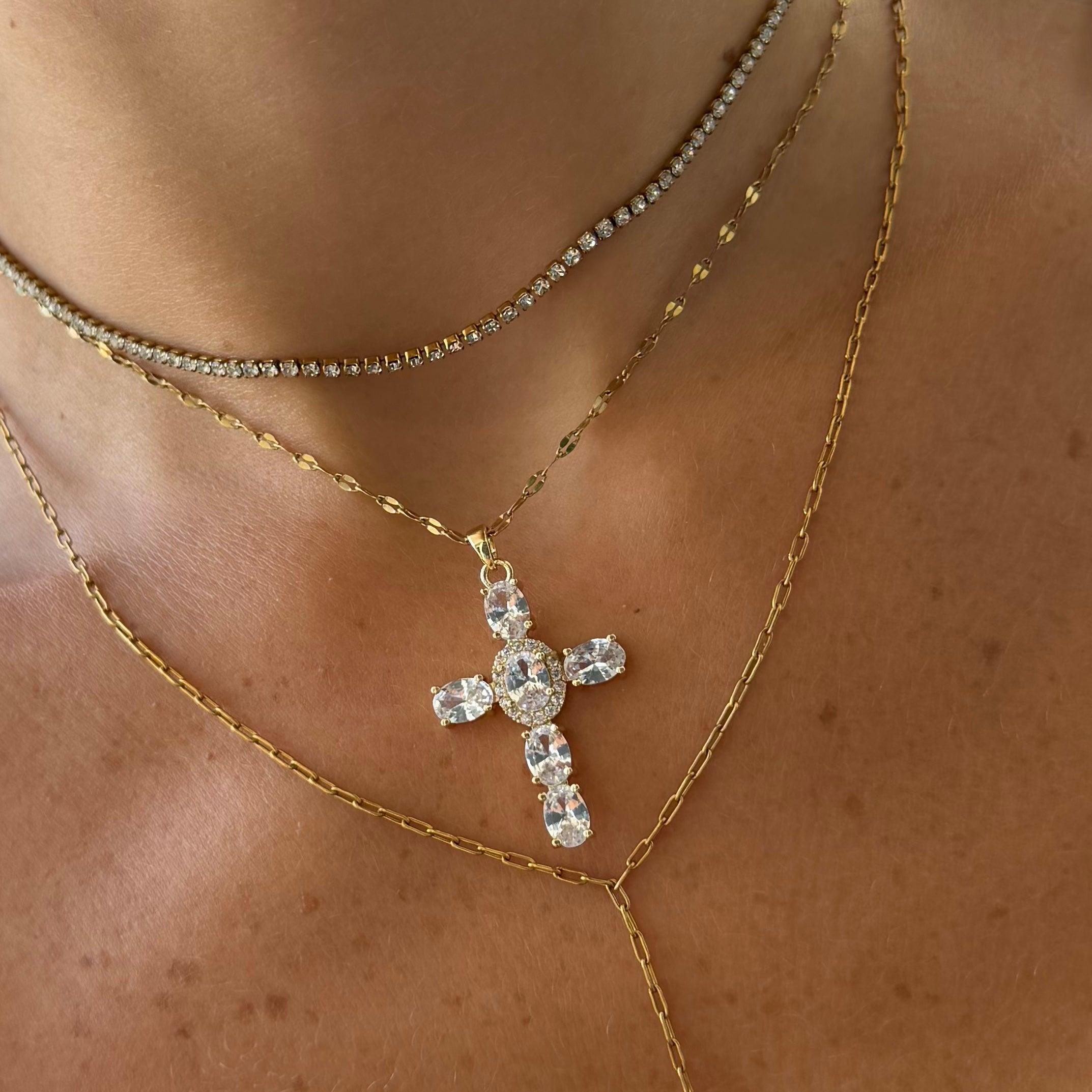 Evry Jewels Nena Tennis Necklace