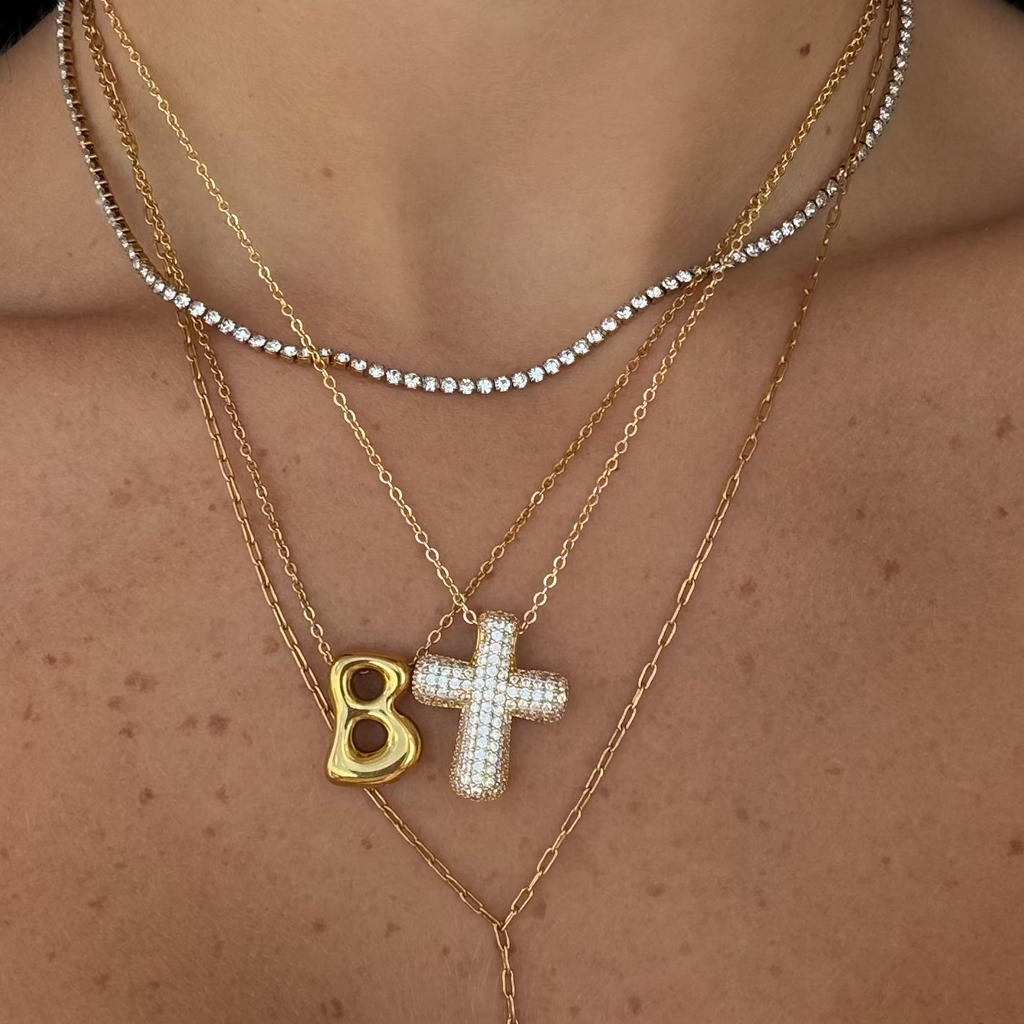 Evry Jewels Forever Blessed Cross Necklace