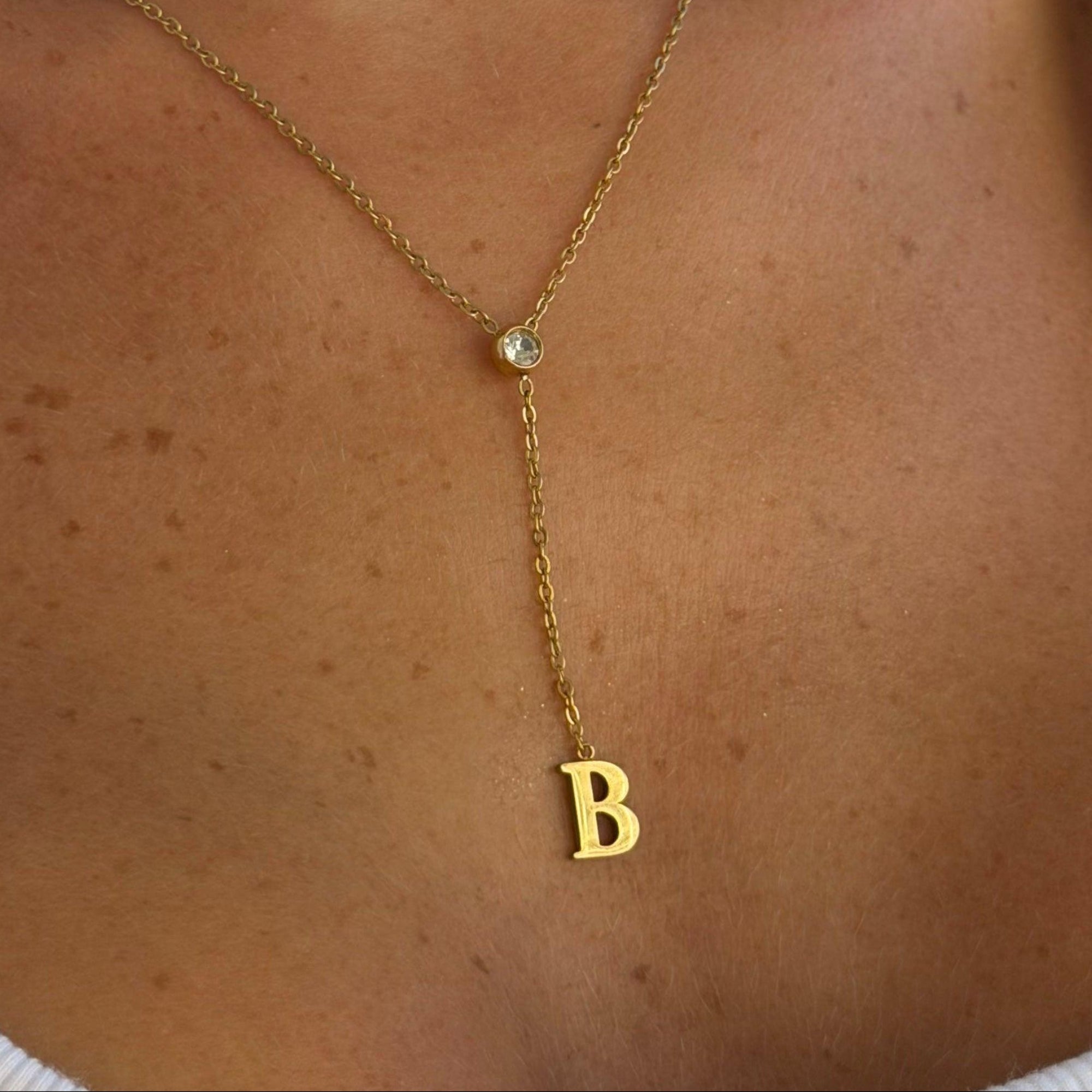 Evry Jewels Love Letter Lariat Necklace