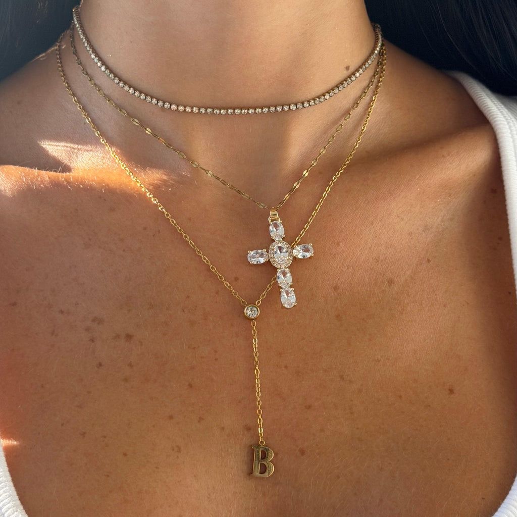 Evry Jewels Love Letter Lariat Necklace