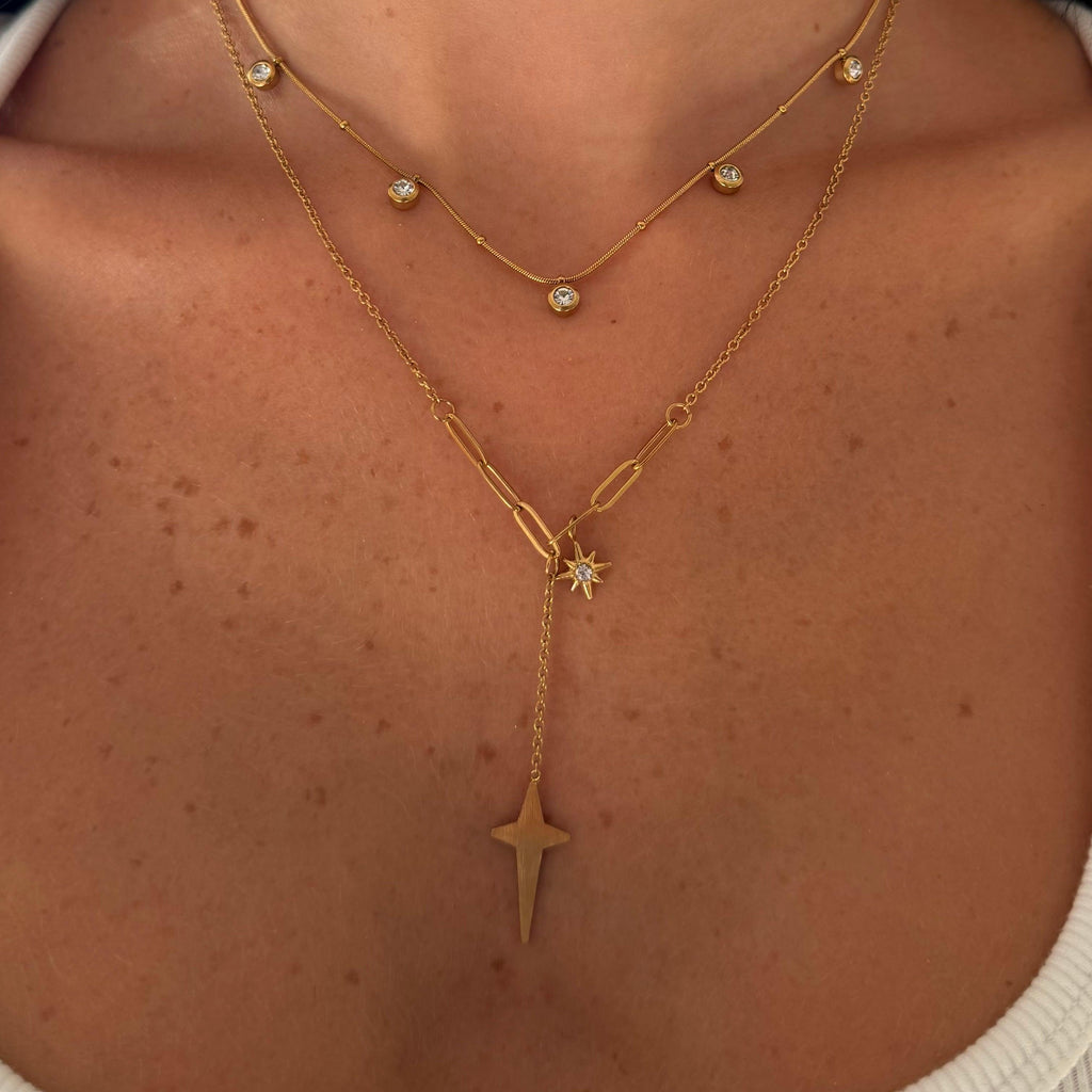 Evry Jewels Lyra Lariat Necklace