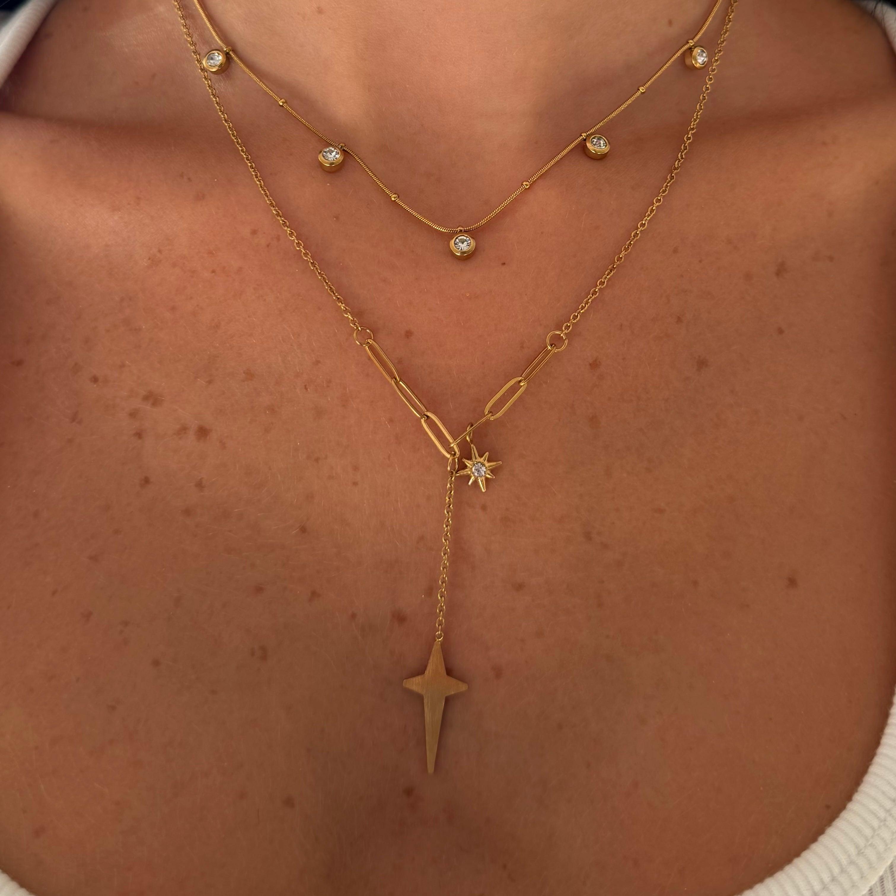 Evry Jewels Lyra Lariat Necklace
