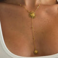 Evry Jewels Sunny Glow Lariat Necklace