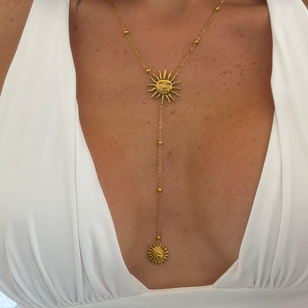 Evry Jewels Sunny Glow Lariat Necklace