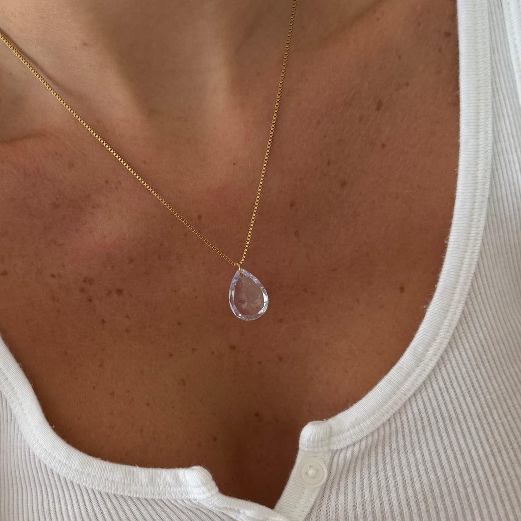 Evry Jewels Shine Drop Necklace