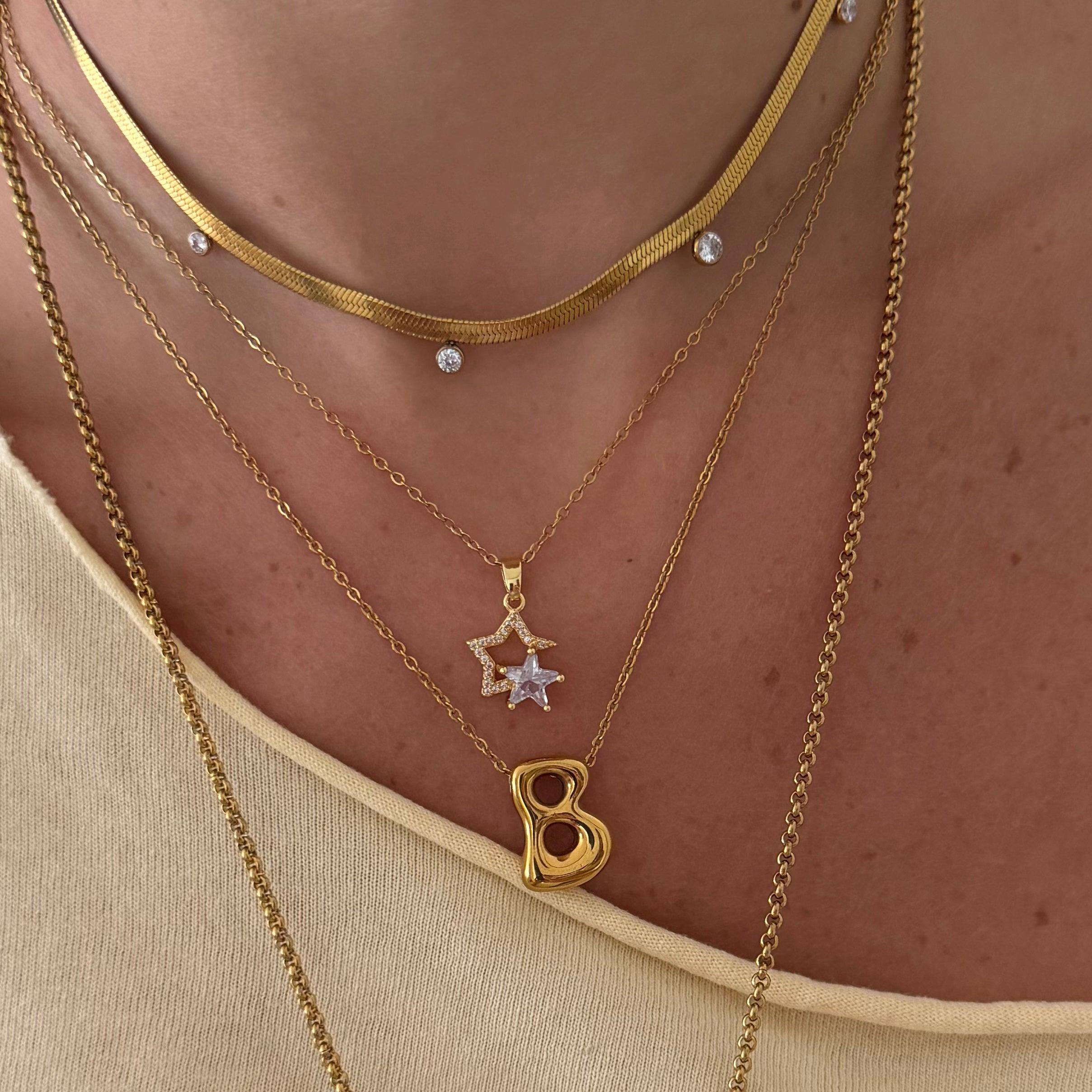 Evry Jewels Double Wish Necklace