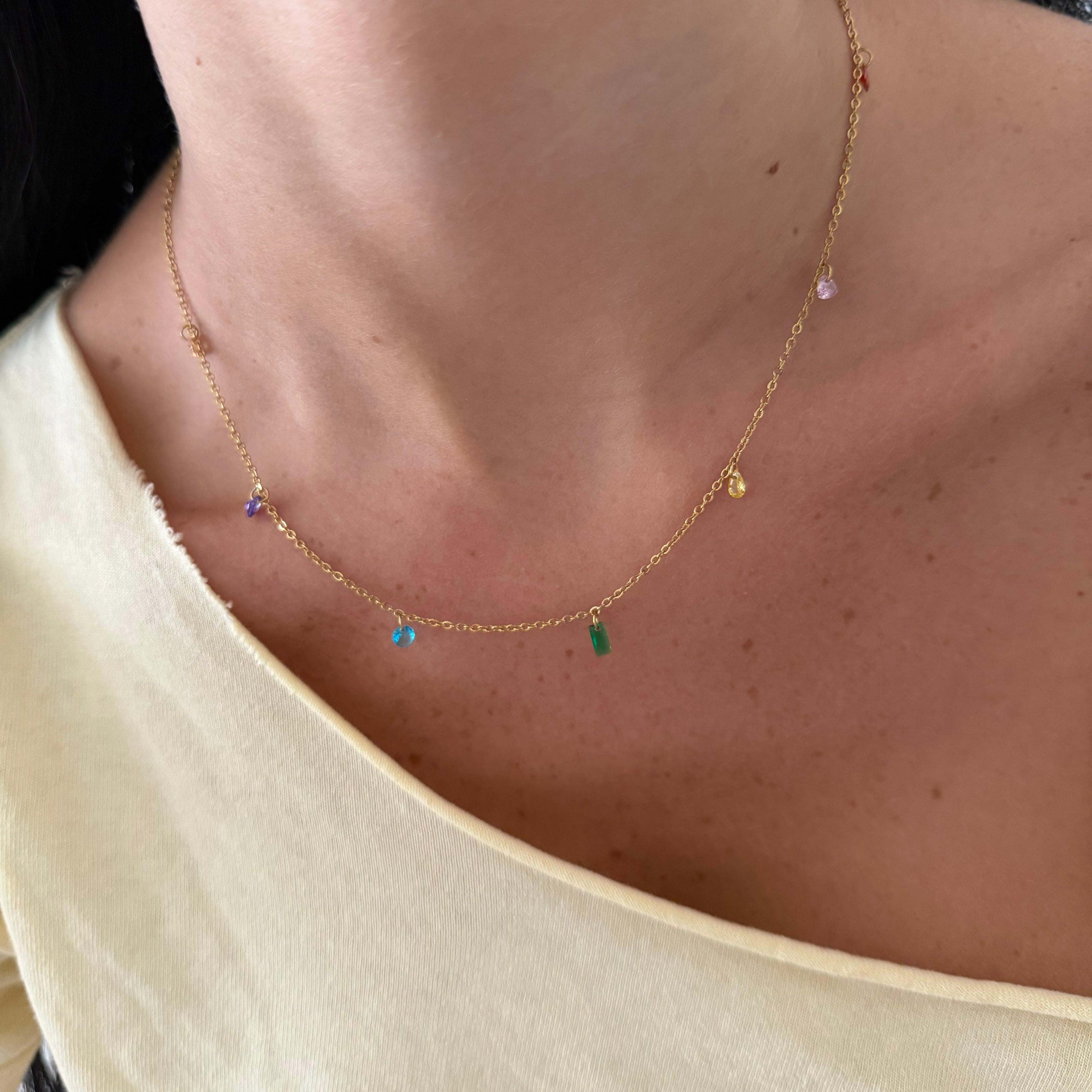 Evry Jewels Sugar Drop Necklace