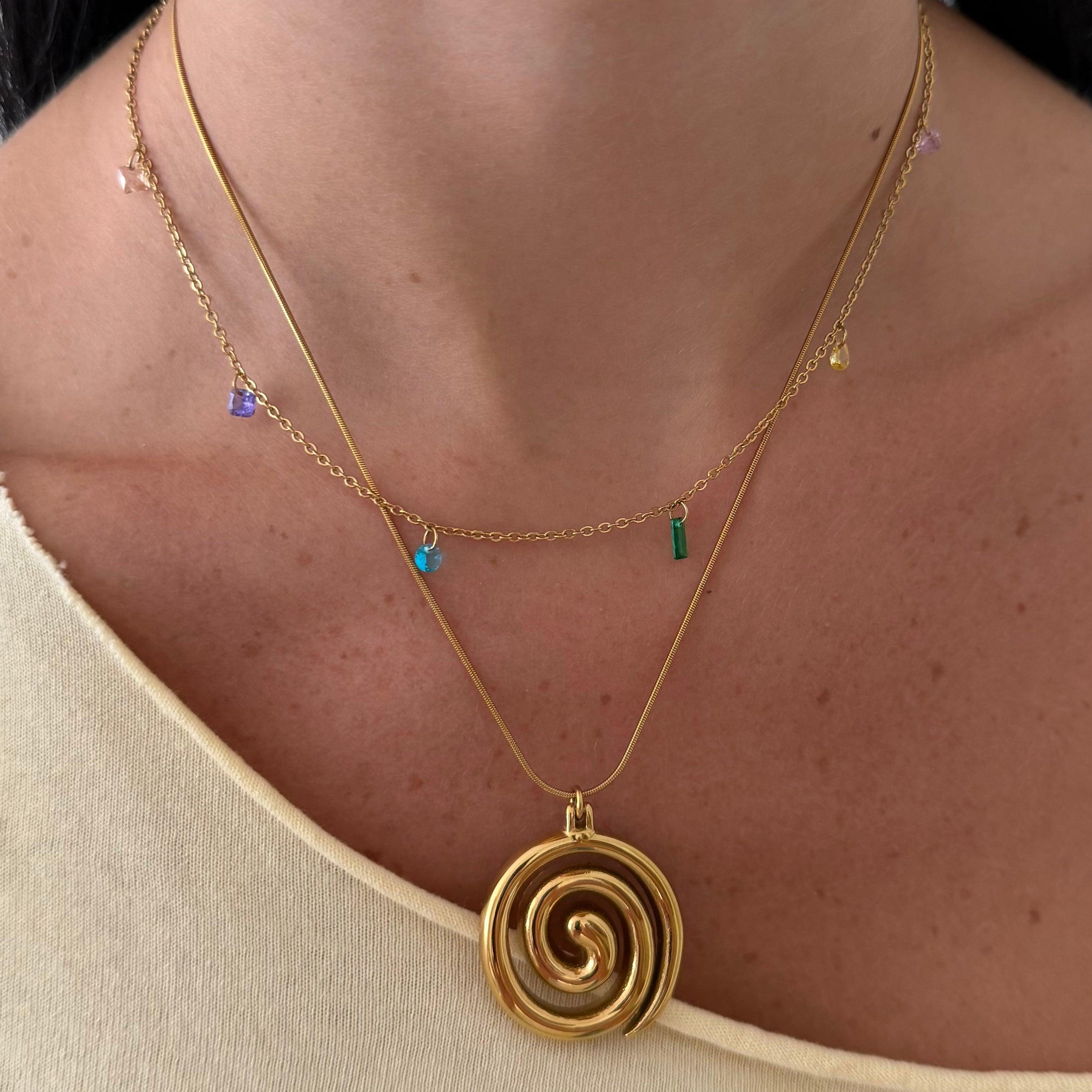 Evry Jewels Sugar Drop Necklace