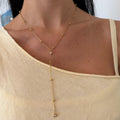Evry Jewels Raindrop Lariat Necklace