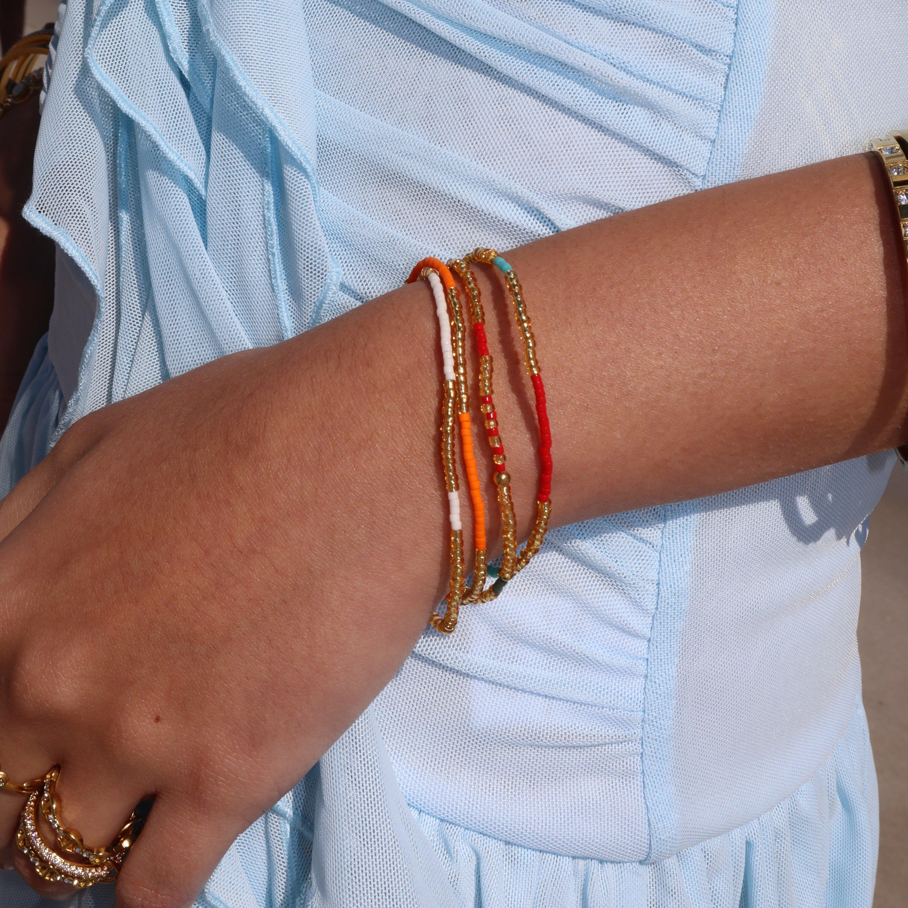 Evry Jewels Happy Beads Bracelet: 4 Piece Bracelet Set