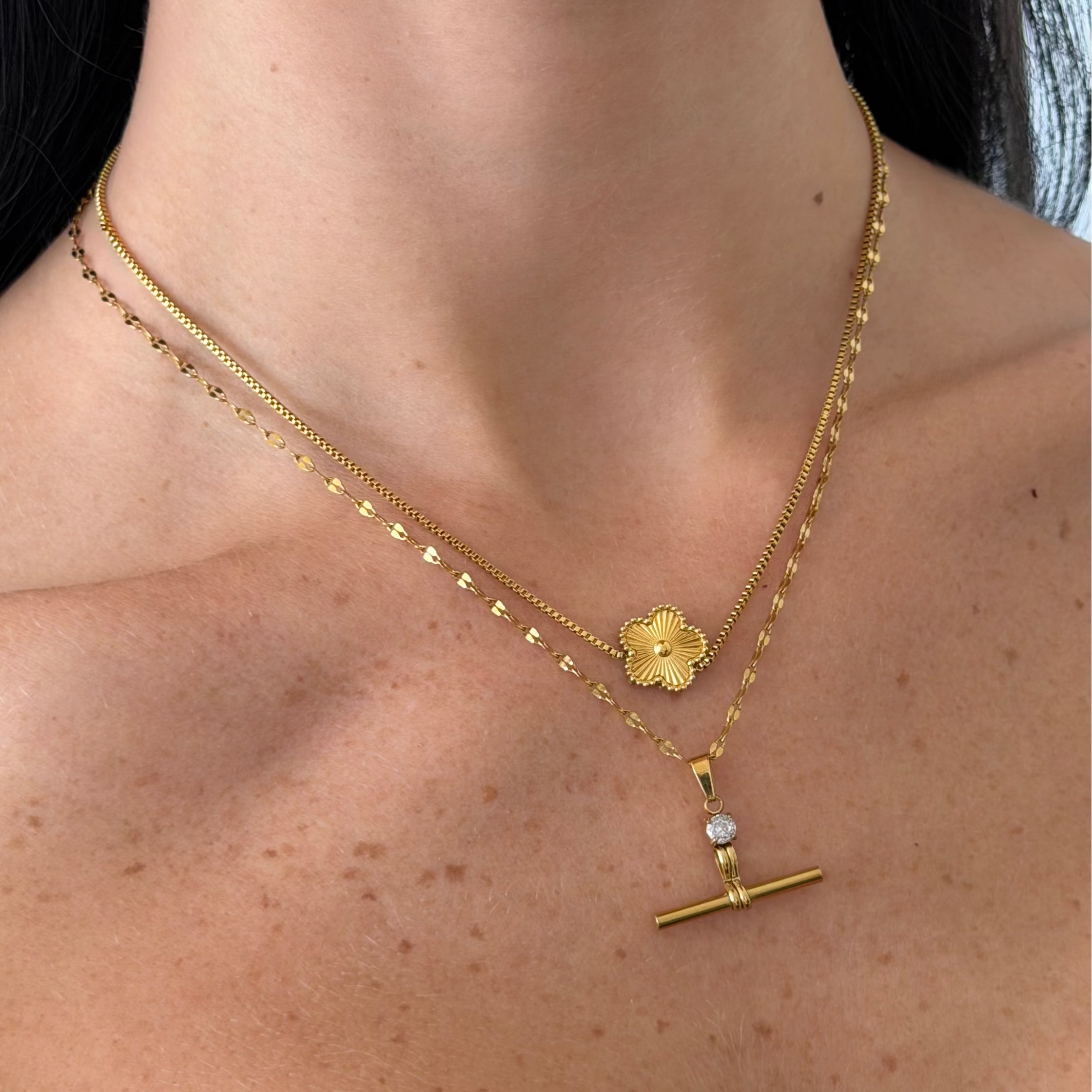 Evry Jewels Lucky Bloom Necklace
