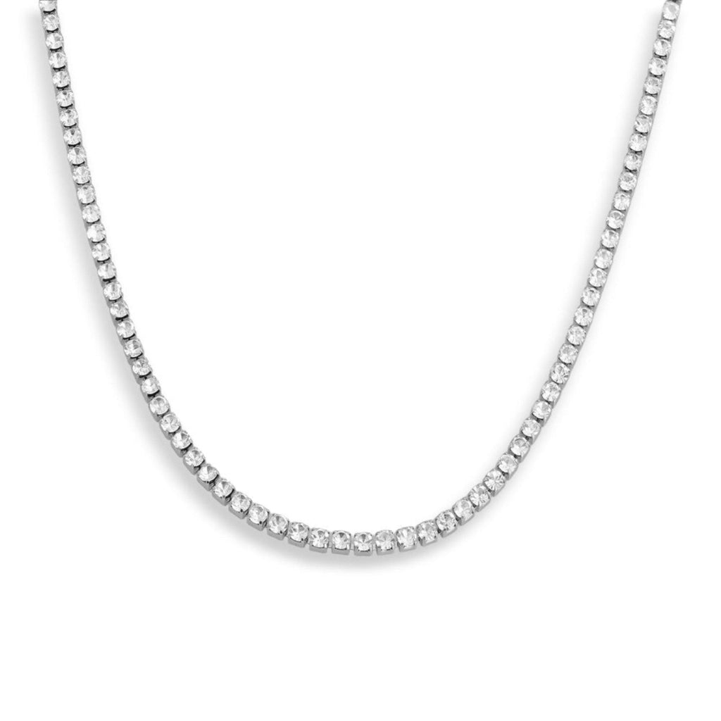 Evry Jewels Icy Tennis Necklace