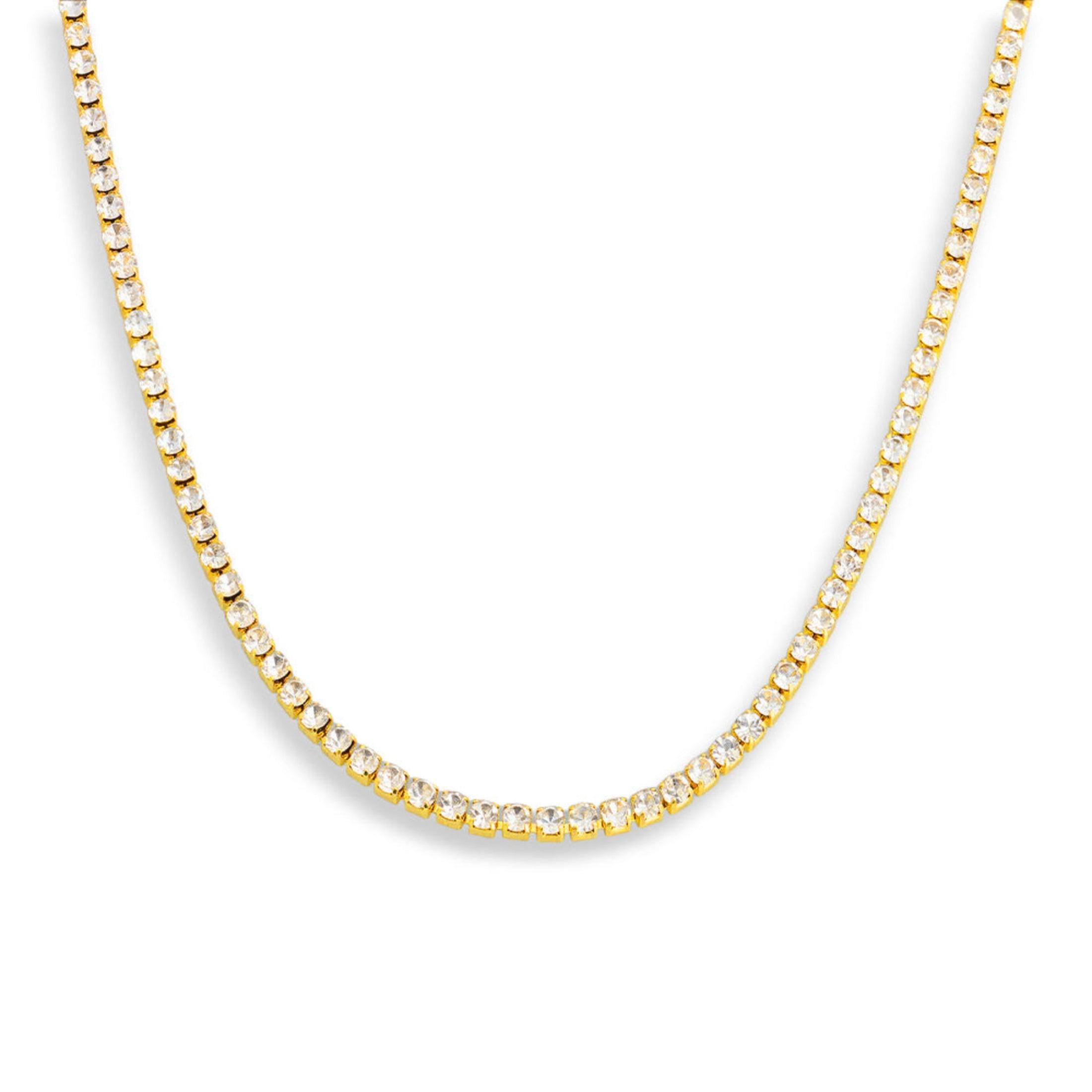 Evry Jewels Icy Tennis Necklace