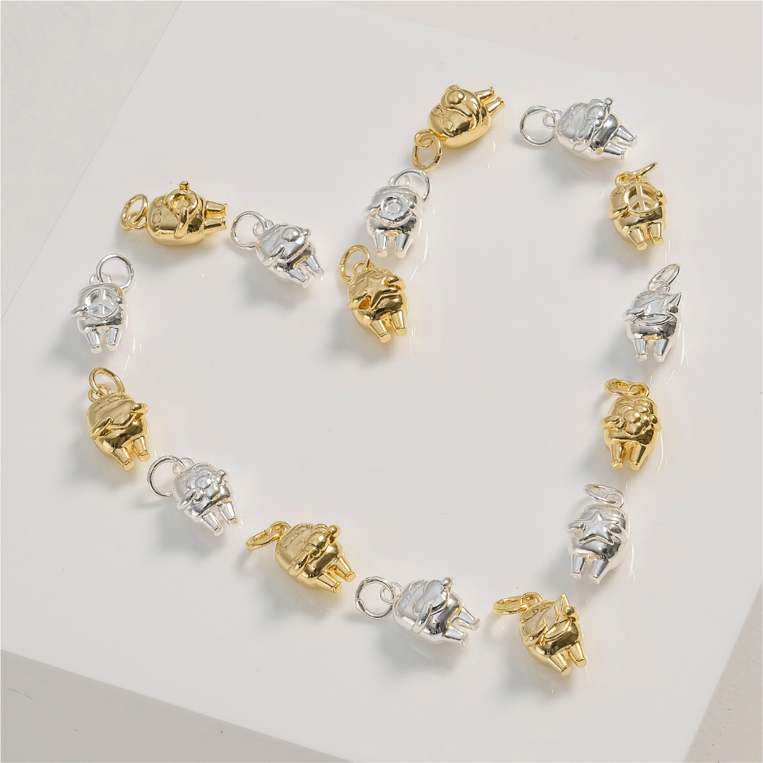 Evry Jewels Ketnipz Bean Heart Charm