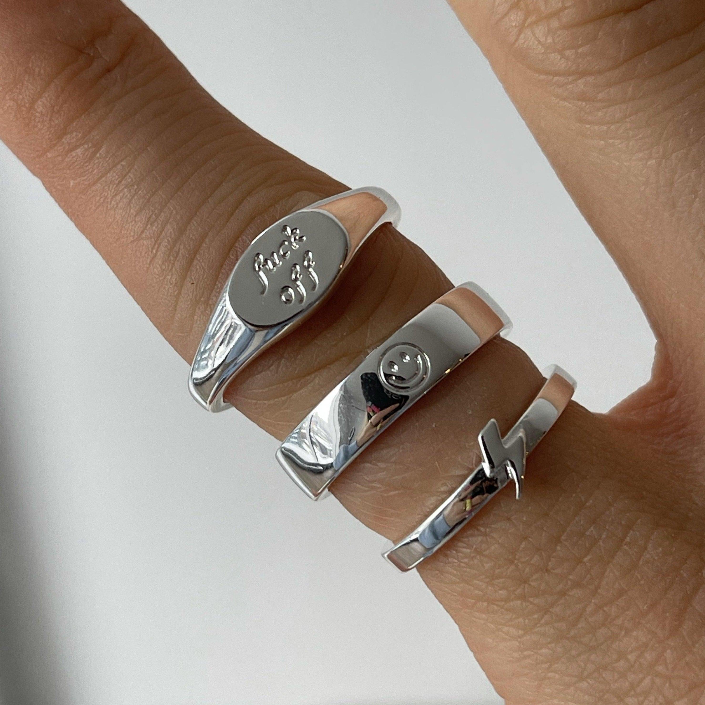 Evry Jewels Leave Me Alone Ring