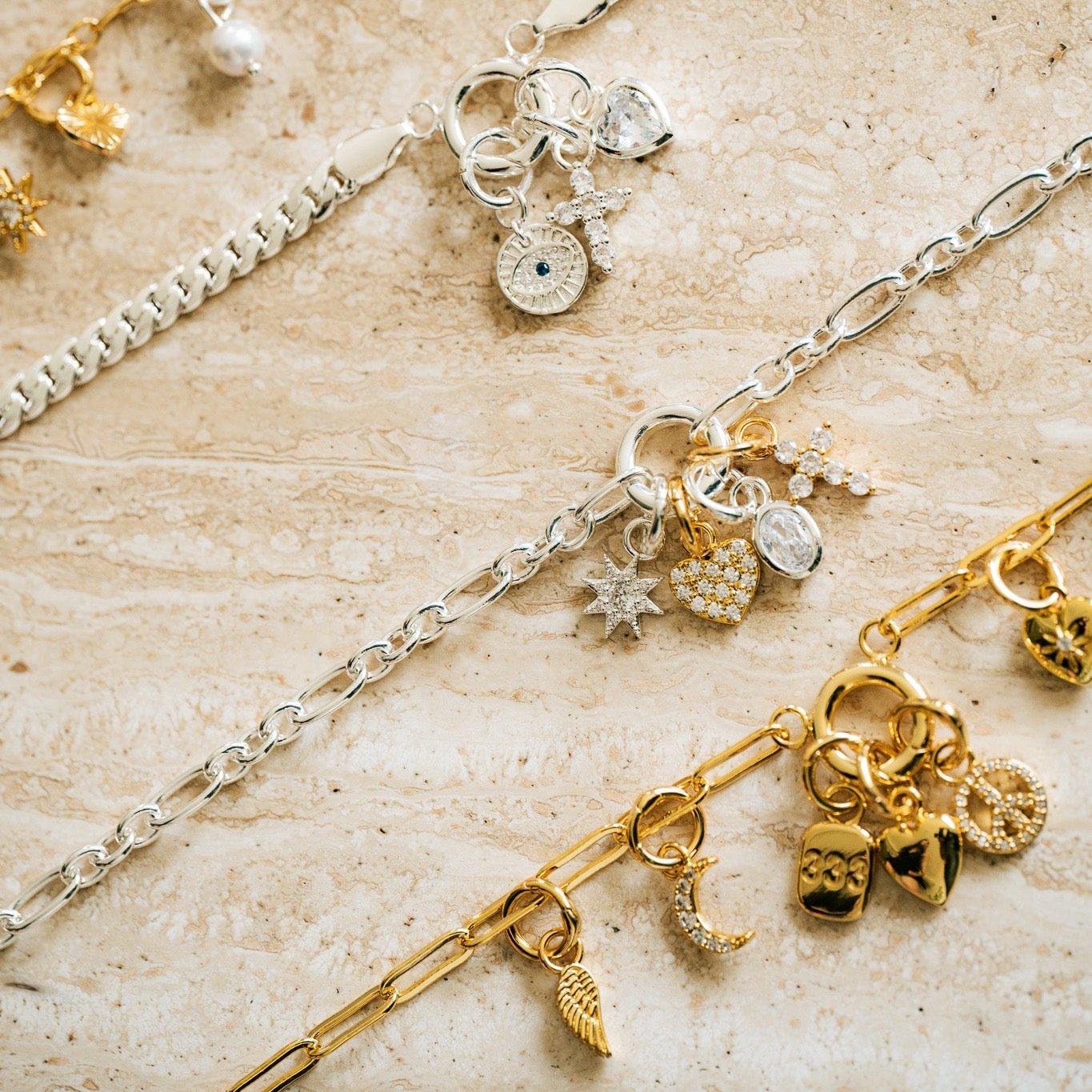 Evry Jewels Linked Together Charm Necklace