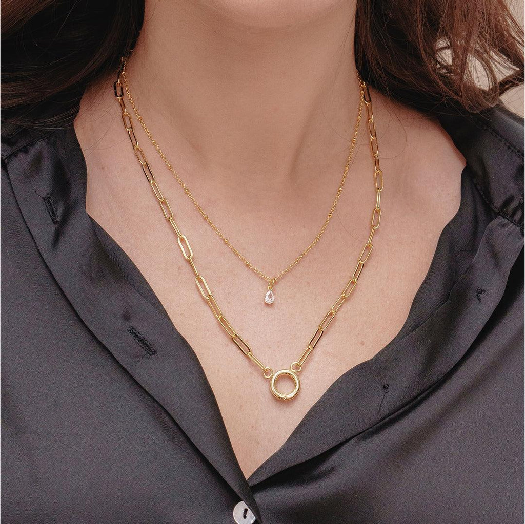 Evry Jewels Linked Together Charm Necklace