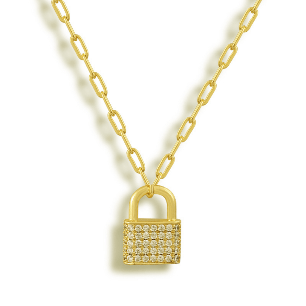 Evry Jewels Lock Me Up Necklace