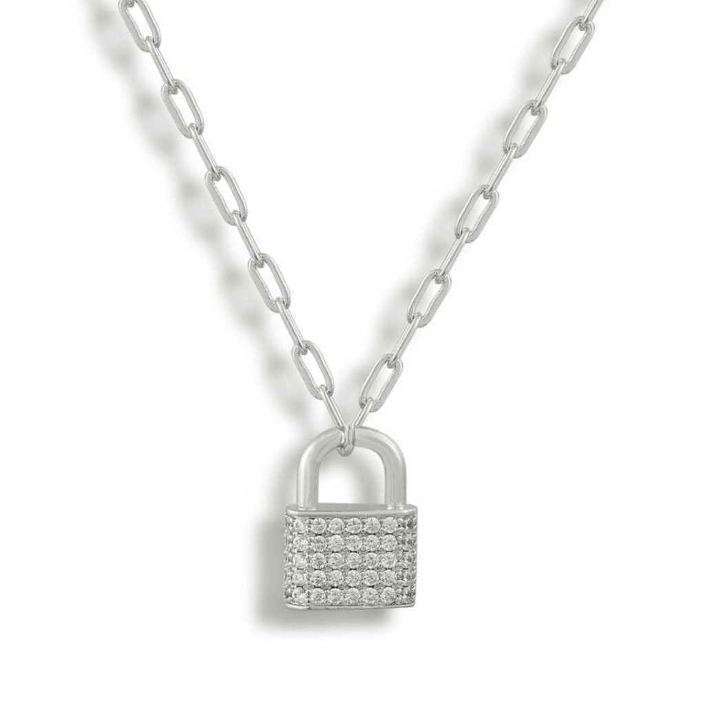 Evry Jewels Lock Me Up Necklace