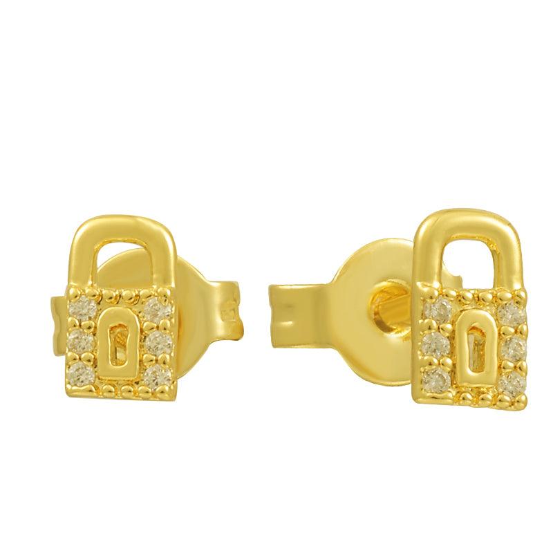 Evry Jewels Locked In Earrings