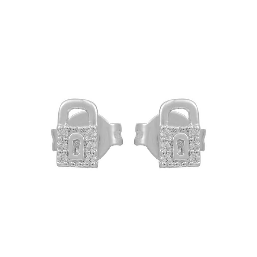 Evry Jewels Locked In Earrings