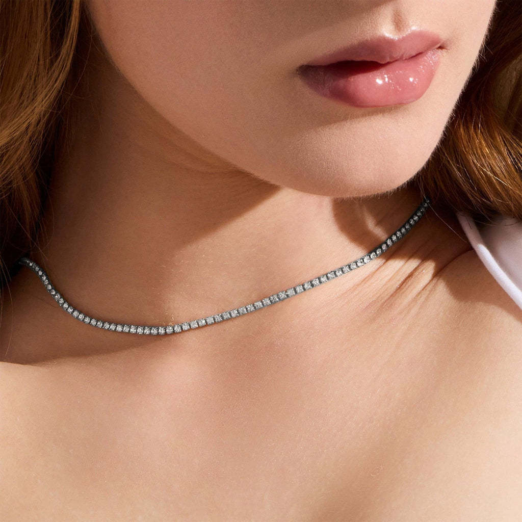 Evry Jewels Icy Tennis Necklace