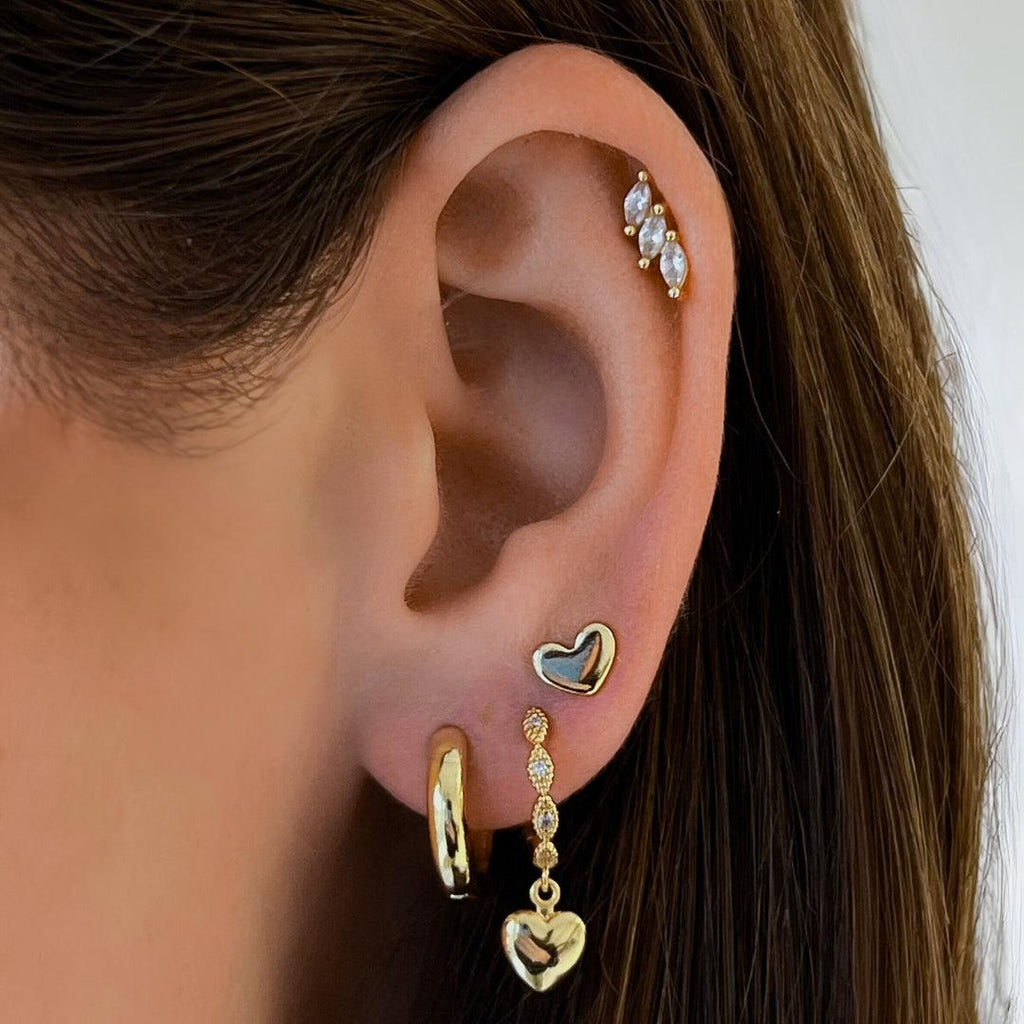 Evry Jewels Love Earrings