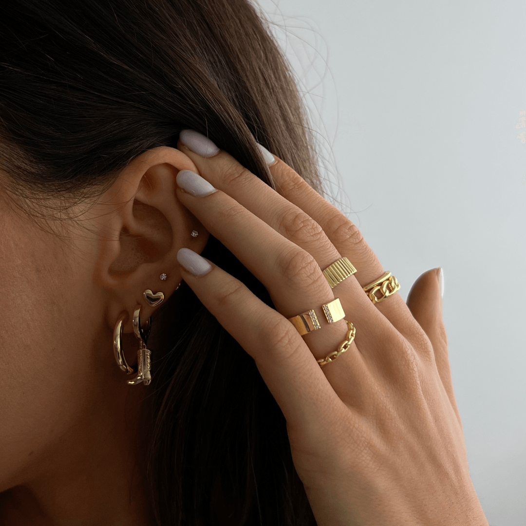 Evry Jewels Love Earrings