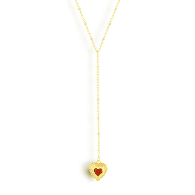 Evry Jewels Love Song Lariat Necklace