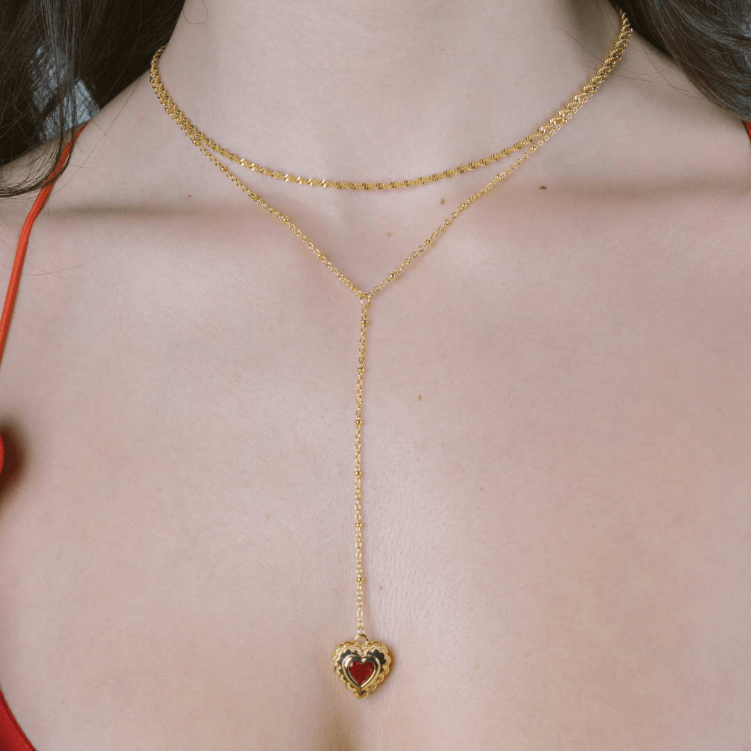 Evry Jewels Love Song Lariat Necklace