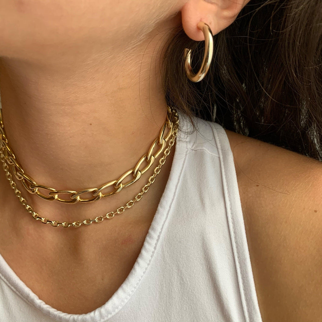Evry Jewels Manhattan Hoops