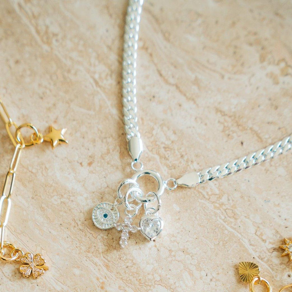 Evry Jewels Marigold Charm Necklace