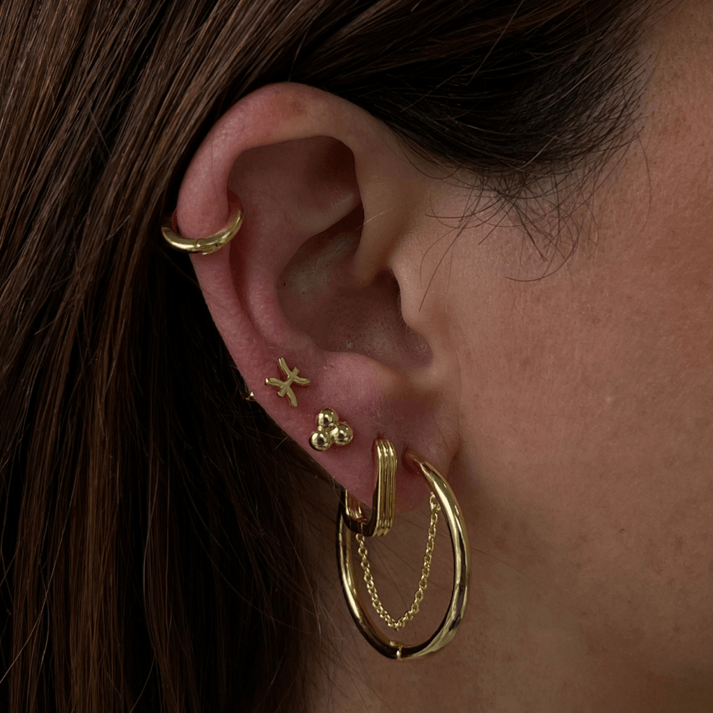 Evry Jewels Midtown Hoop Earrings