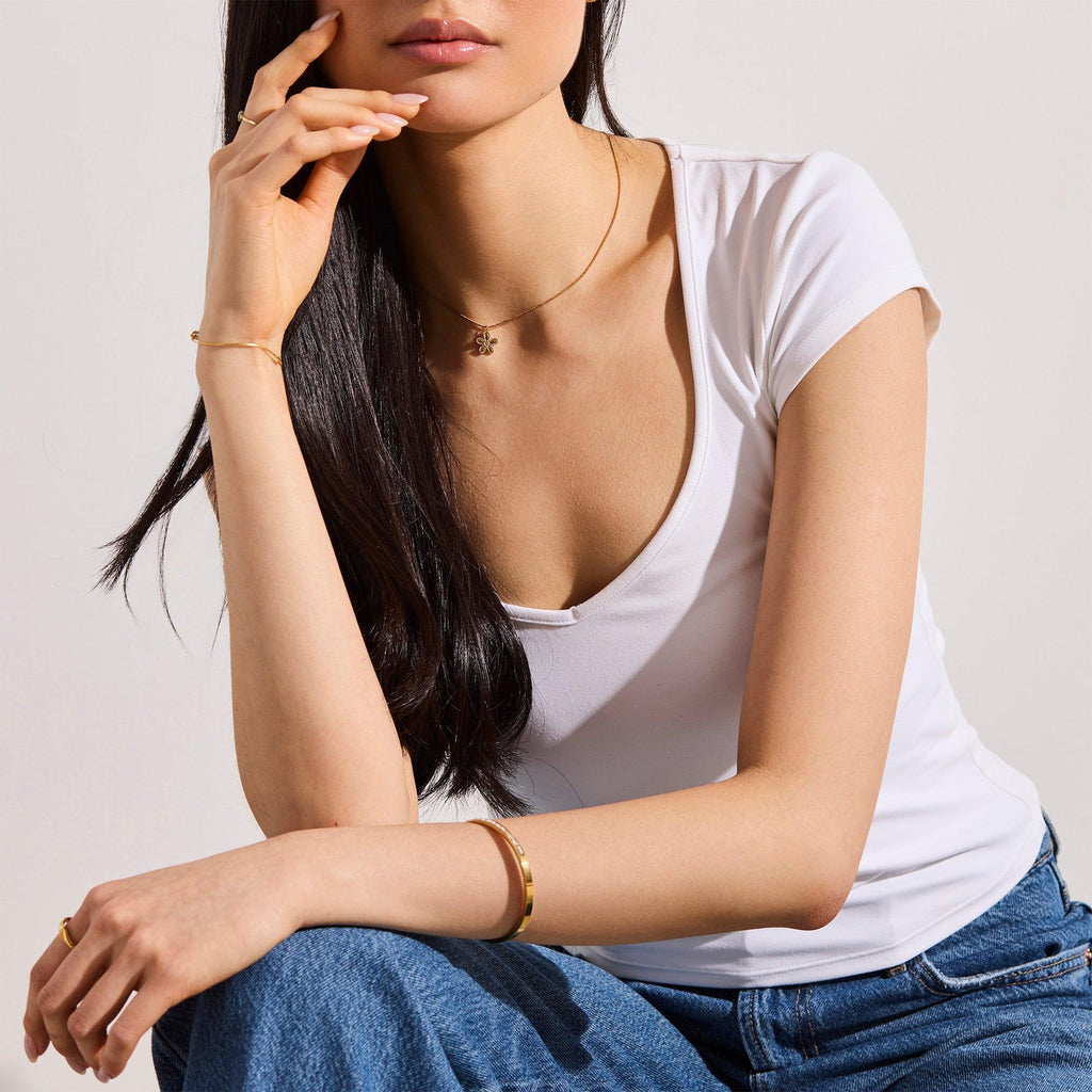 Evry Jewels Petunia Necklace
